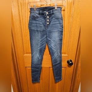 Justice dark wash jeggings 10 Slim